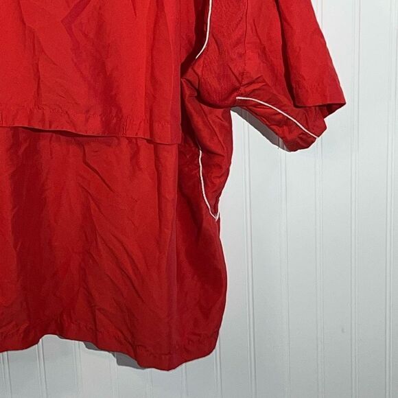 Akadema Play At The Plate Top Mens X-Large Red White Baseball Shirt Short Sleeve - Picture 12 of 13